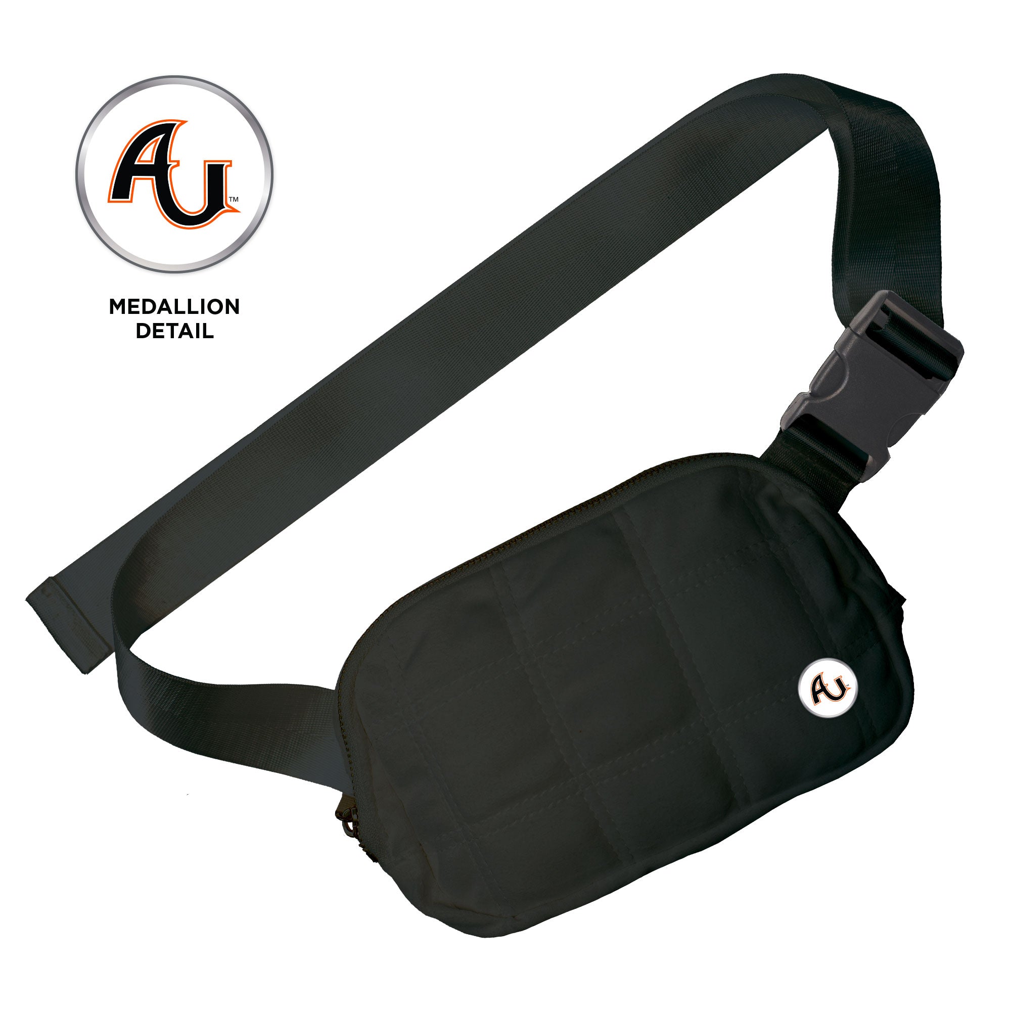 Quilted Belt Bag | Black