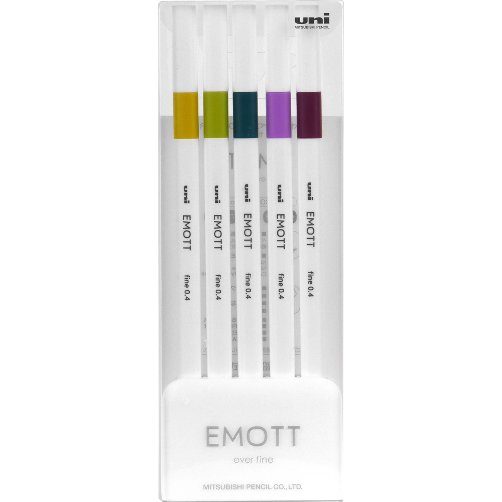 Uni-ball EMOTT Ever Fine Fineliner Pen-Asst. .4 | | 5PK BP Retro
