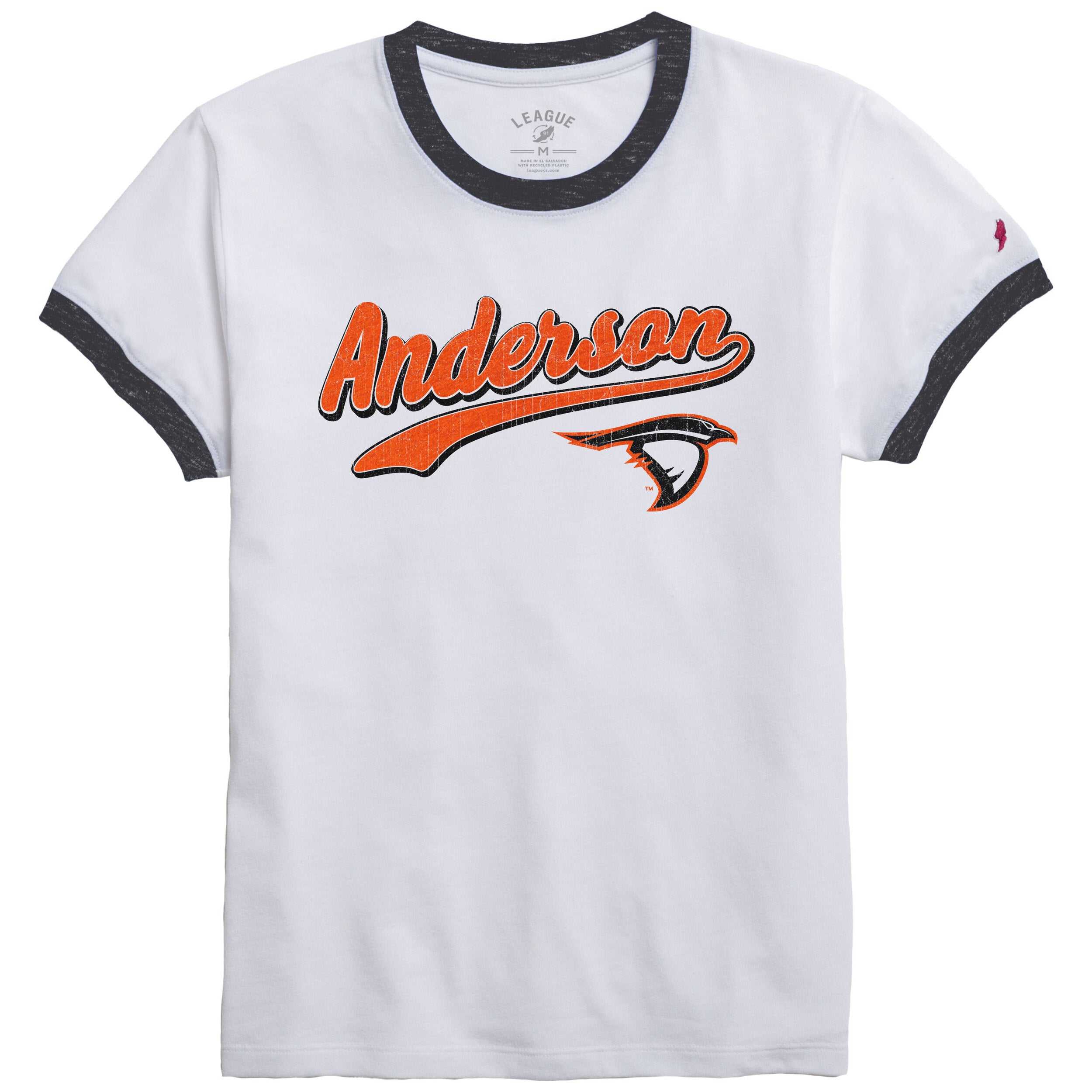 Ladies Intramural Ringer Tee | White