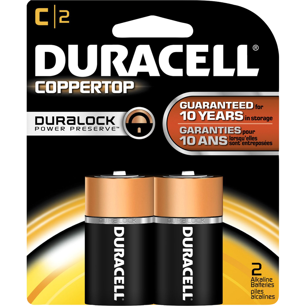 Coppertop Alkaline Batteries C 2Pk