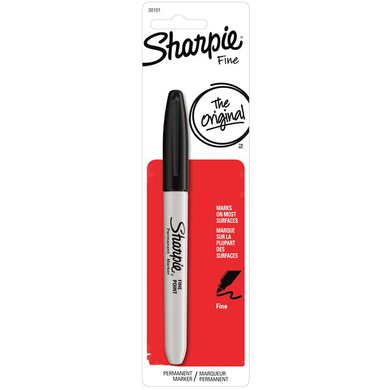 Sharpie Permanent Marker Fine Black 1Pk BP