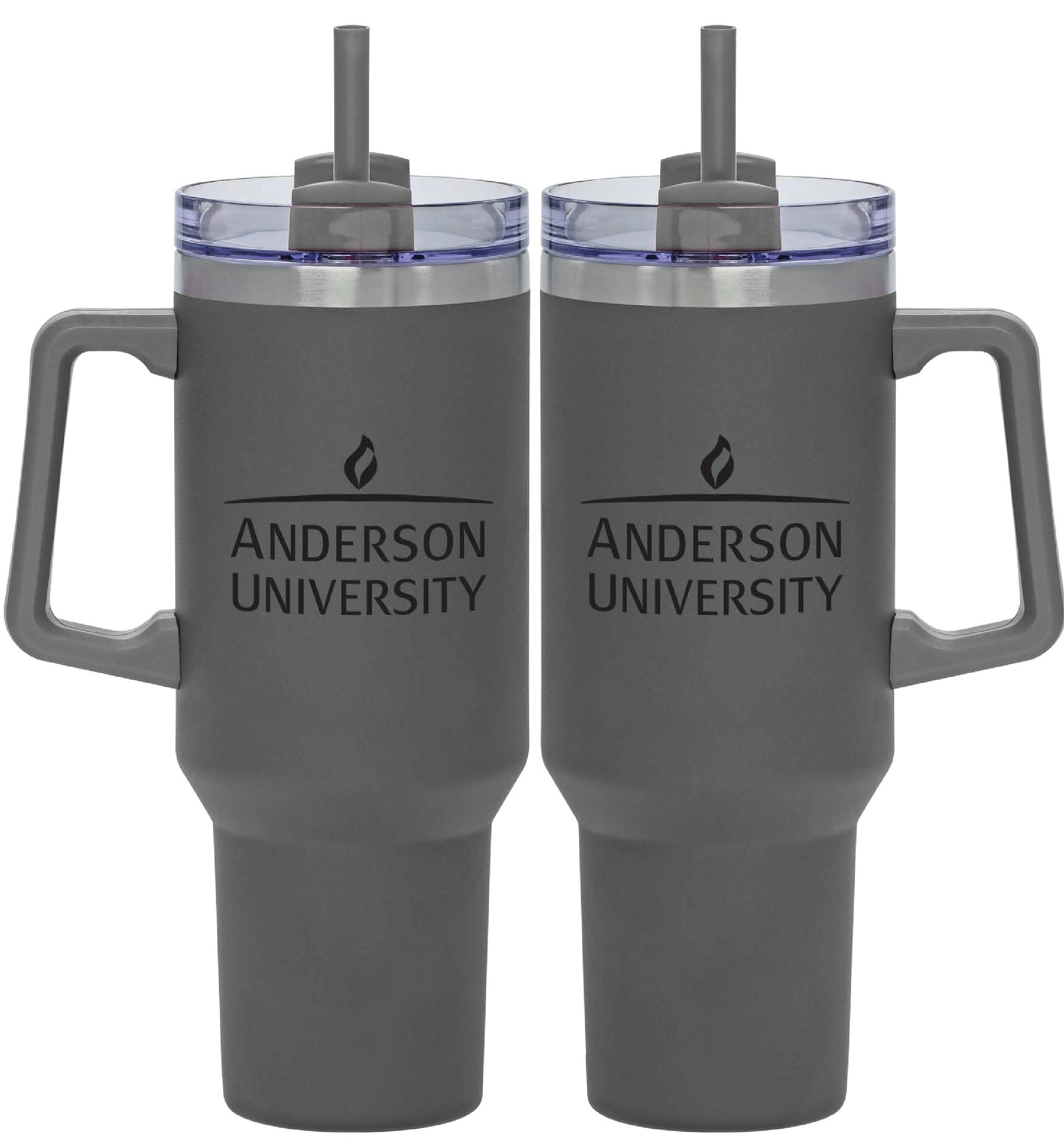 40 OZ Tumbler w/ Handle, White – Anderson Univ. Campus Store