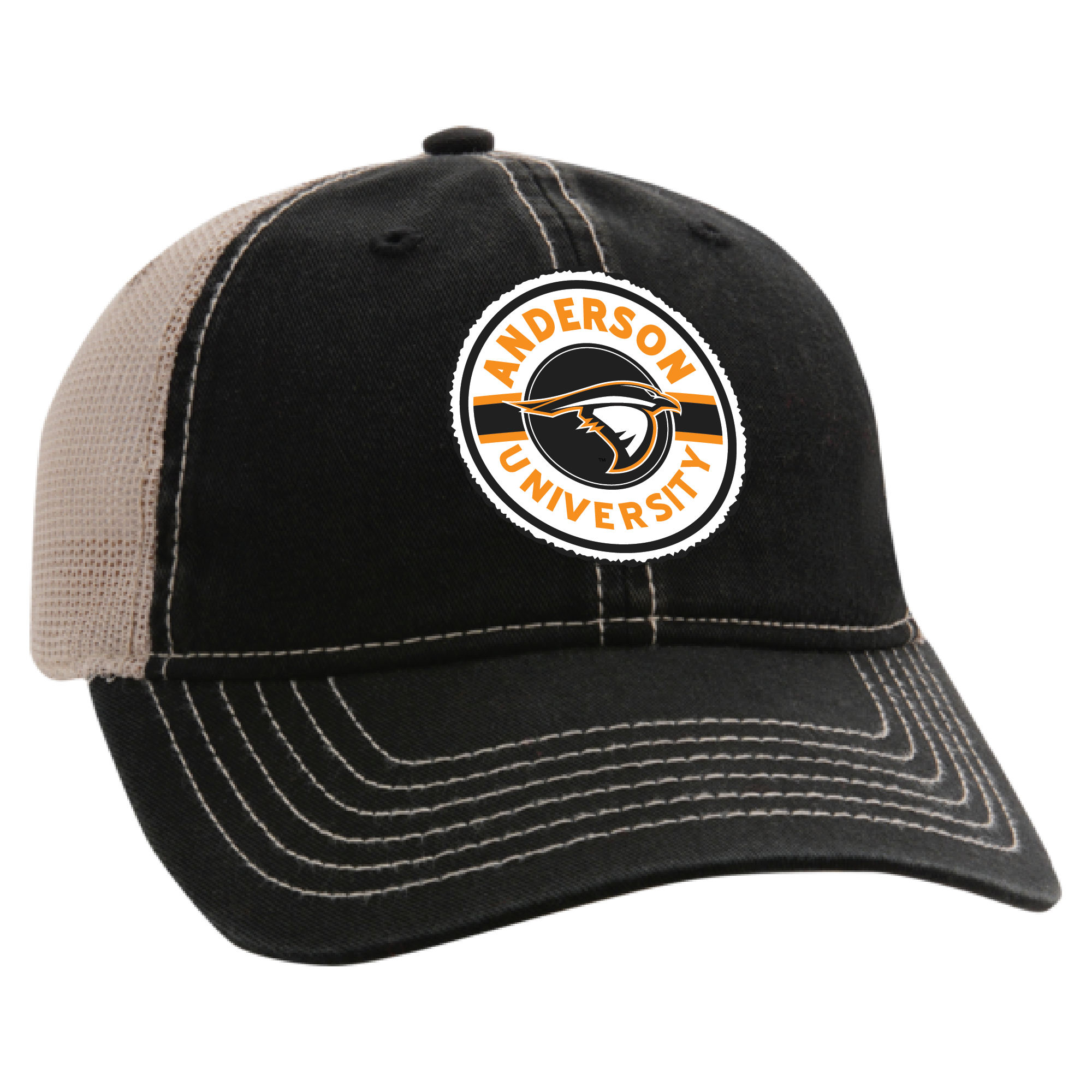 The Wharf Classic Unstructured Tea Stain Snap Back Cap | Black