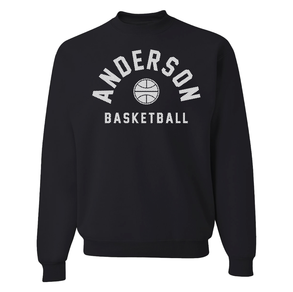 Crewneck Basketball Sweatshirt, Black (F24)