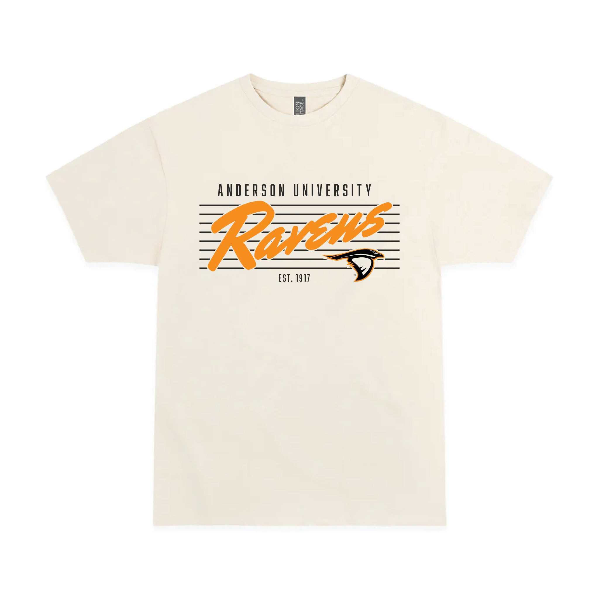 Pinstripe Tee | Vintage White