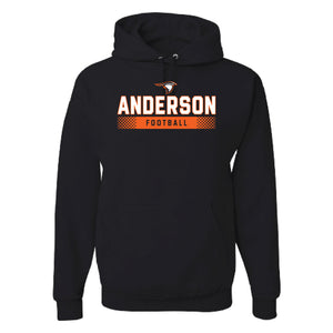Hooded Football Sweatshirt (F23), Black