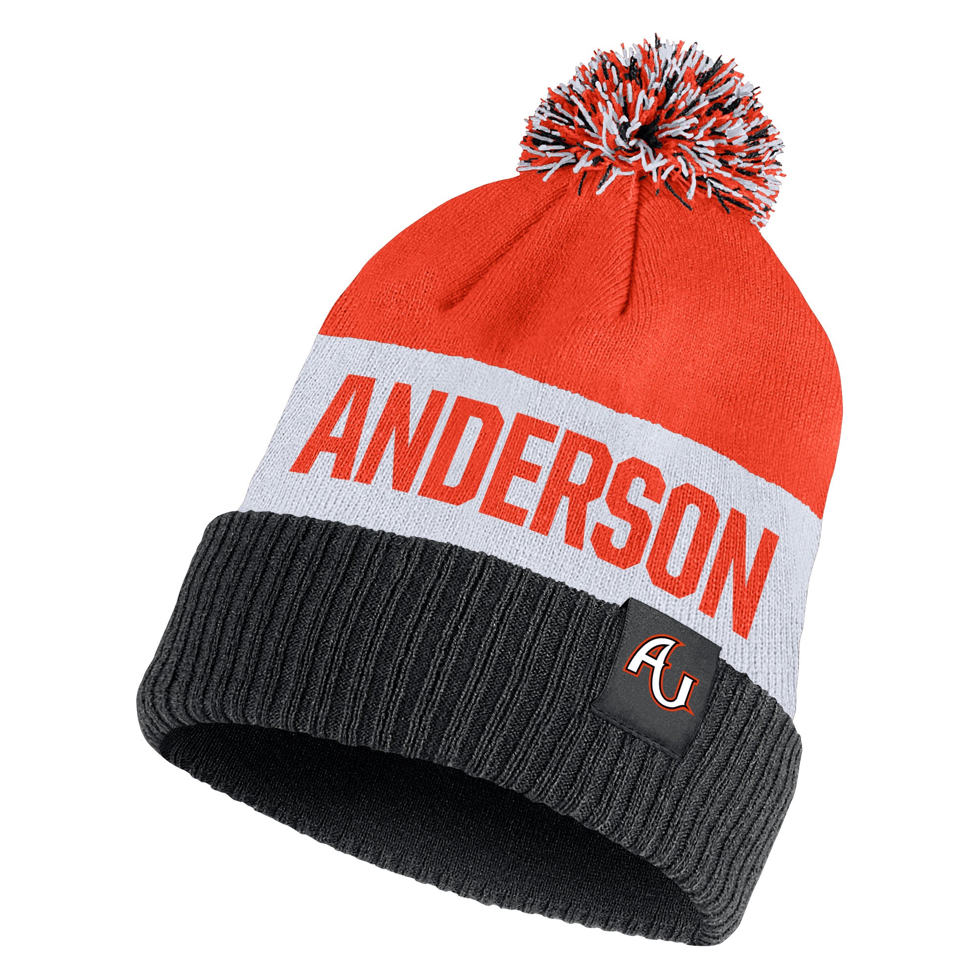 Nike Classic Stripe Beanie | Orange/White/Black