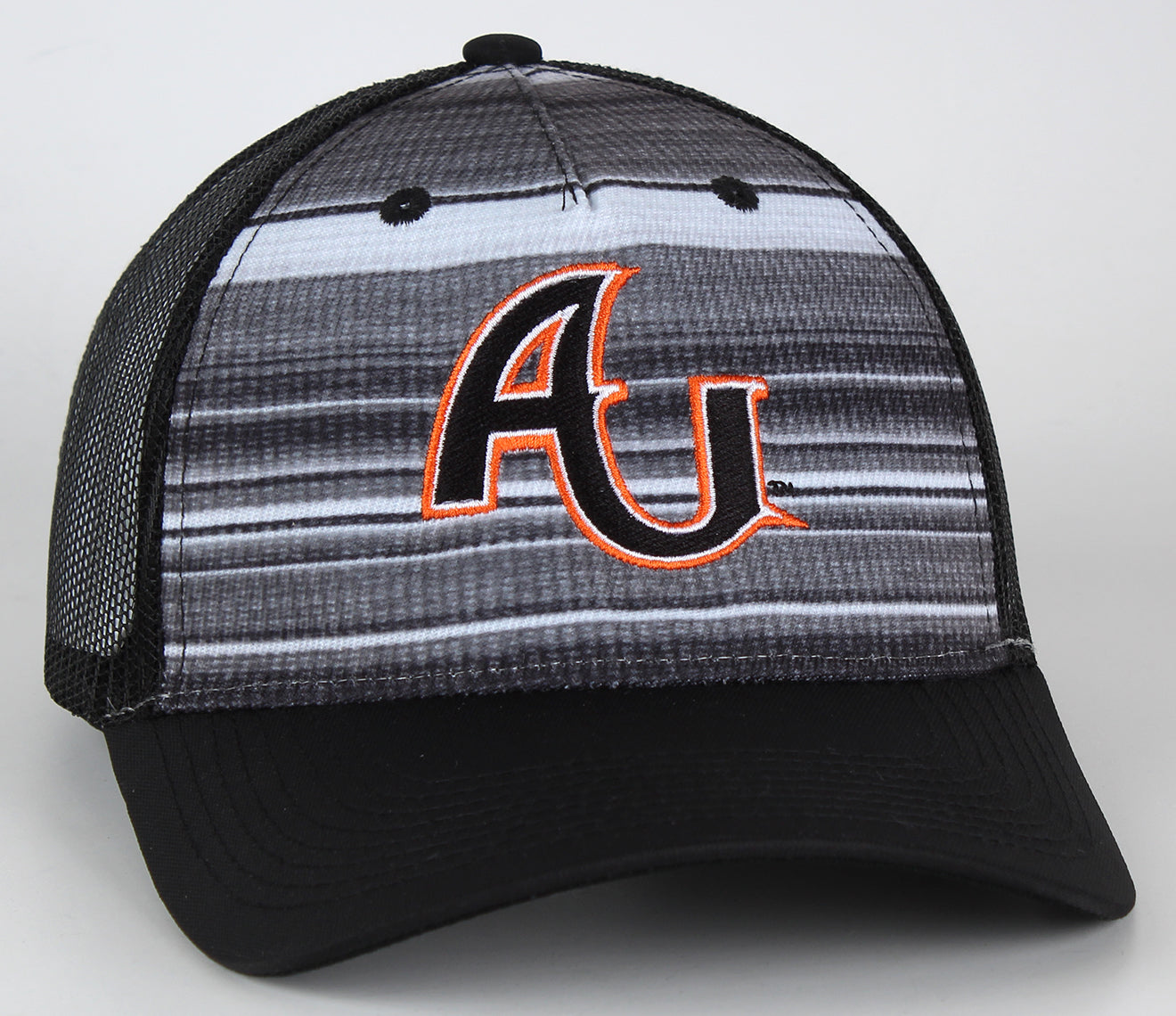 Ahead Serape Striped 5 Panel Mesh & Snapback Cap | Black Stripe