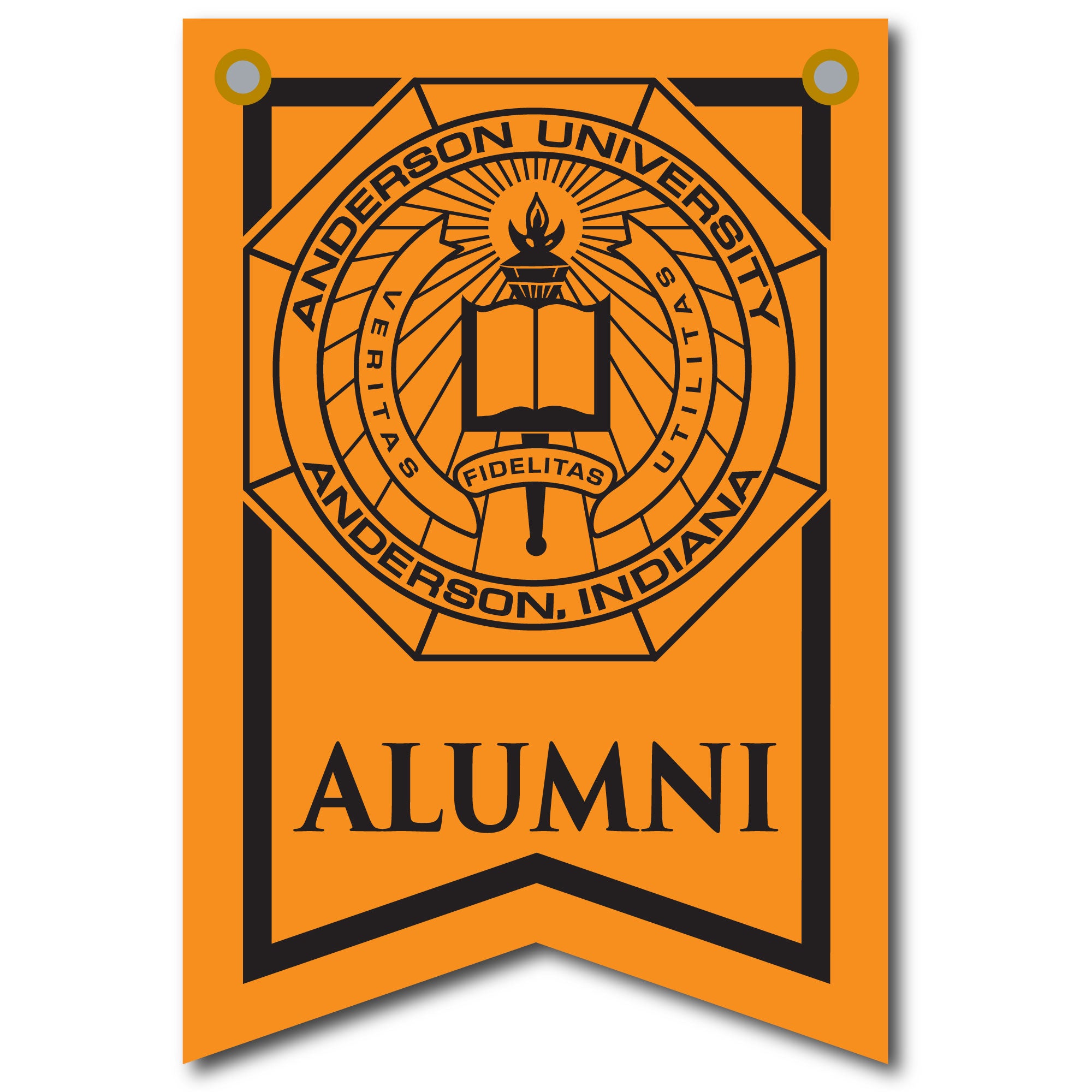 12 X 18 Dovetail Seal Banner| Orange