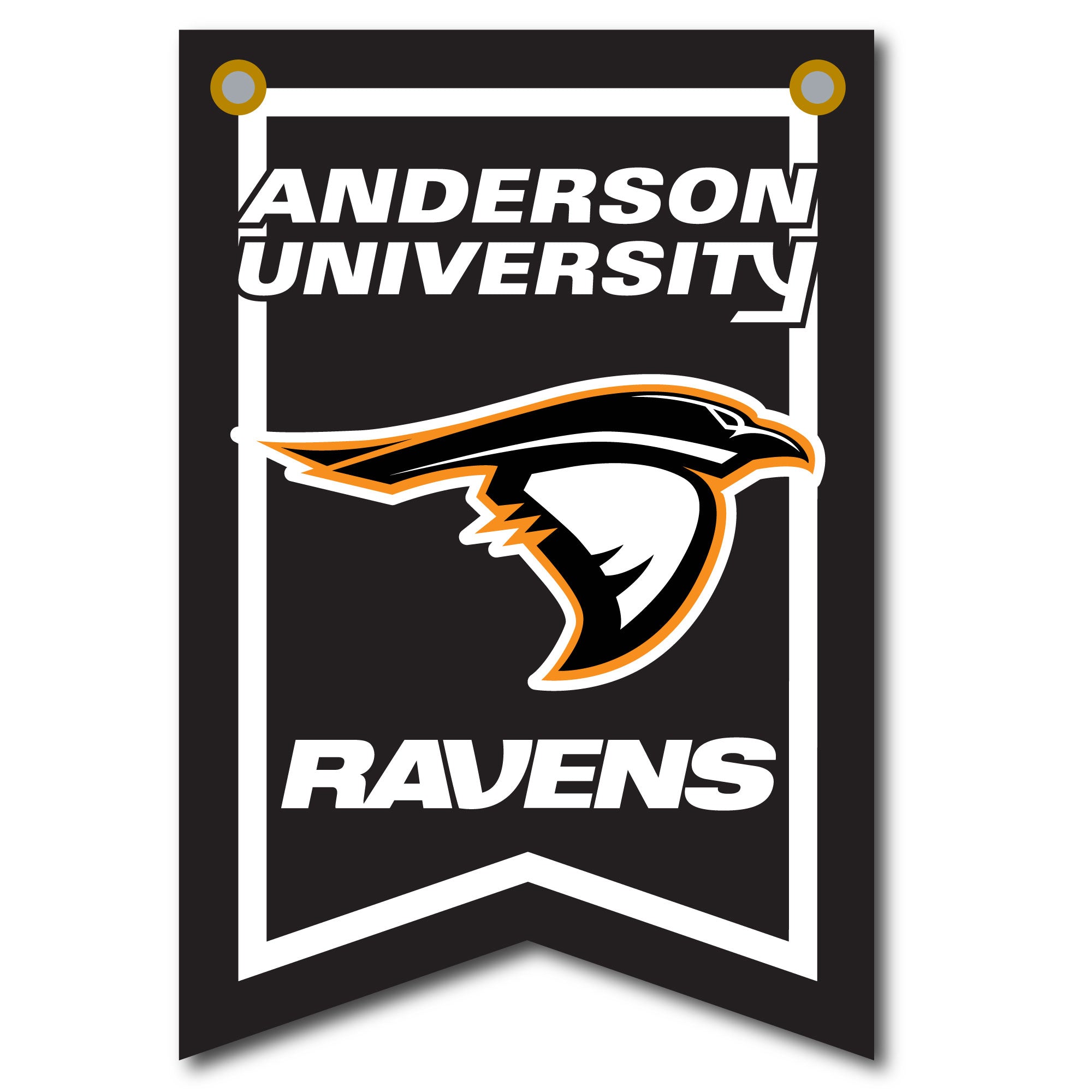 12 X 18 Dovetail Athletic Banner| Black