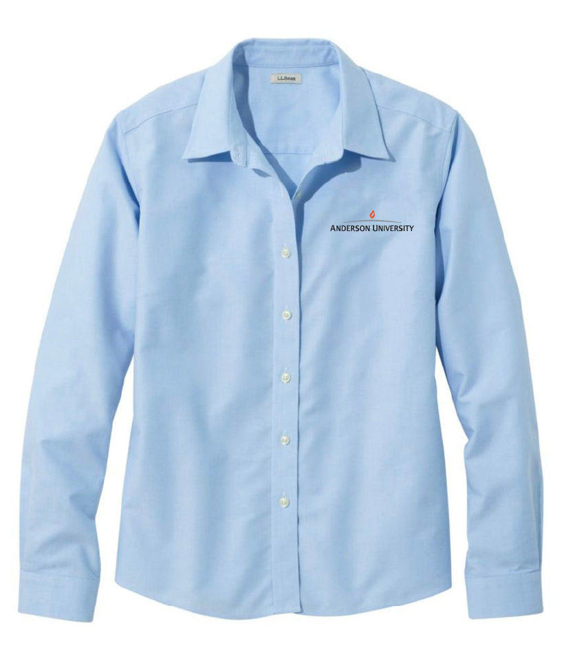 Ladies Wrinkle-Free Classic Oxford Cloth Shirt | Blue