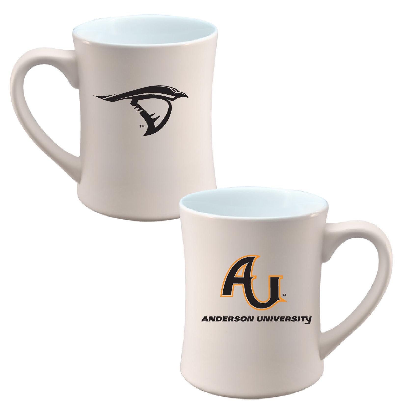 16 oz. Screened Matte Ceramic Mug | White