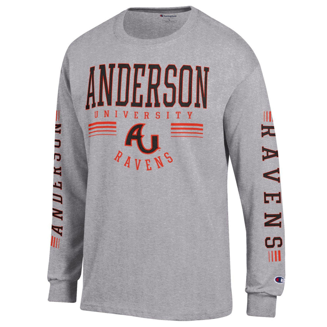 CHAMPION Long Sleeve Tee, Oxford