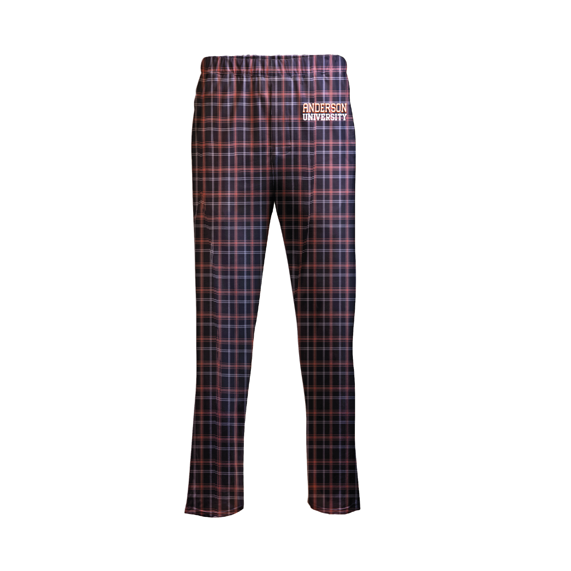 Men's Harley Flannel Pant | Black/Orange/White Plaid