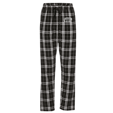 Haley Flannel Pant, Black/White Plaid