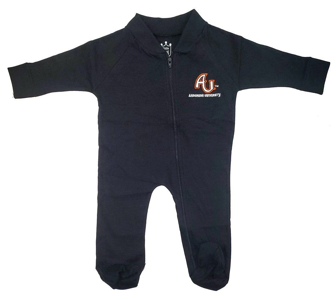 Infant Foot Romper | Black