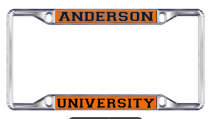 License Plate Frame, School Name