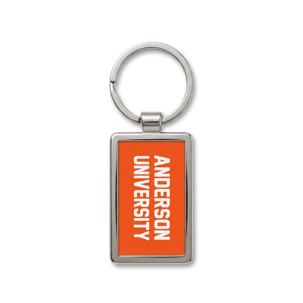Maverick Rectangular Key Tag | Silver