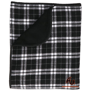 Premium Flannel Blanket, Black/White