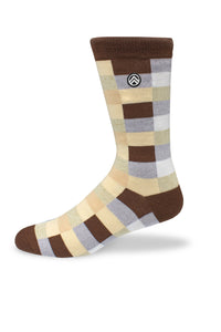 Sky Footwear Socks, Autumn Squares