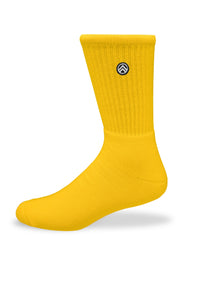 Sky Footwear Socks, Solid Yellow