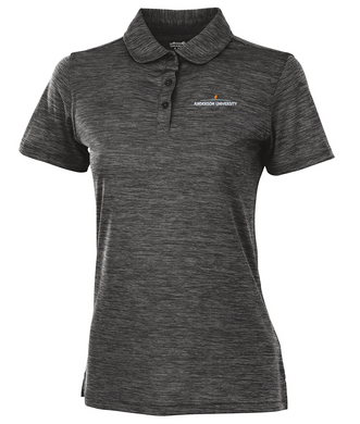 Charles River Women's Spaced Dye Polo, Black