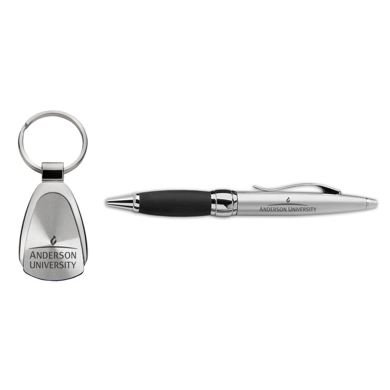 Keychain & Pen Set | Silver
